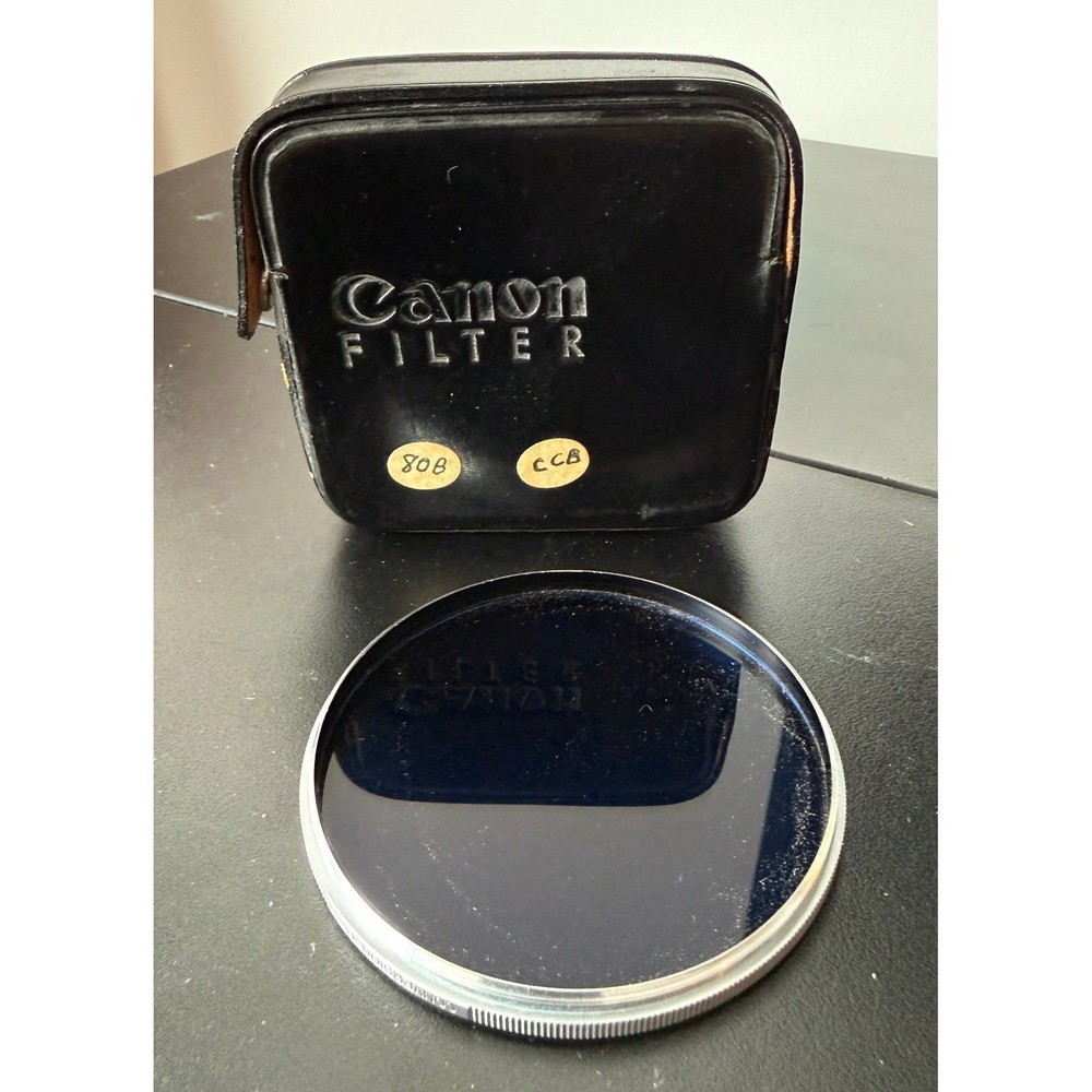 Canon‎ 72mm Conversion B 3x Filter 80B Blue Color Correction Japan  Case Camera
